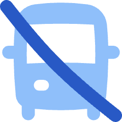 Bus No Transfer Icon from Flex Flat Set