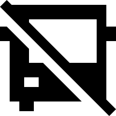 Bus No Transfer Icon from Sharp Solid Set
