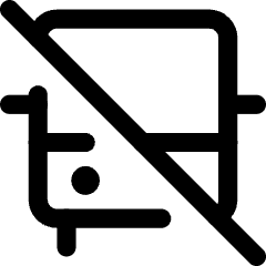 Bus No Transfer Icon from Core Line Set