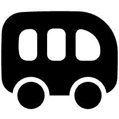 Bus Side Icon from Plump Solid Set