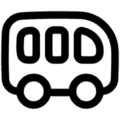 Bus Side Icon from Plump Line Set