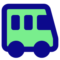 Bus Side Icon from Core Pop Set