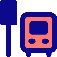 Bus Station Icon from Core Pop Set