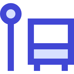 Bus Station Icon from Sharp Duo Set