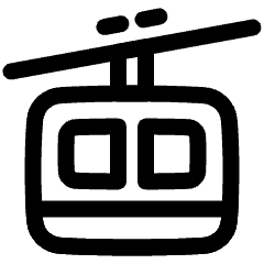 Cable Car Icon from Plump Line Set