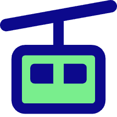 Cable Car Icon from Core Pop Set