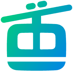 Cable Car Icon from Plump Gradient Set