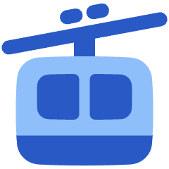Cable Car Icon from Plump Flat Set