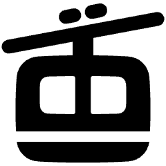 Cable Car Icon from Plump Solid Set