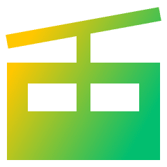 Cable Car Icon from Sharp Gradient Set