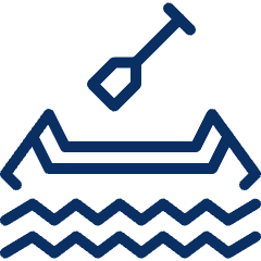 Canoe Icon from Cyber Line Set