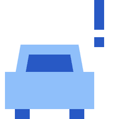 Car Alert Icon from Sharp Flat Set