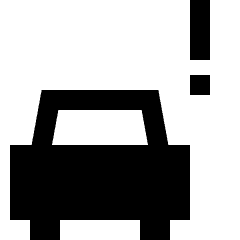 Car Alert Icon from Sharp Solid Set