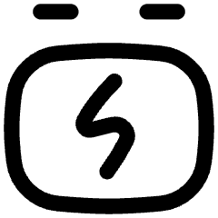 Car Battery Charging Icon from Flex Line Set