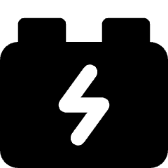 Car Battery Charging Icon from Core Solid Set