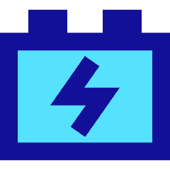 Car Battery Charging Icon from Sharp Pop Set