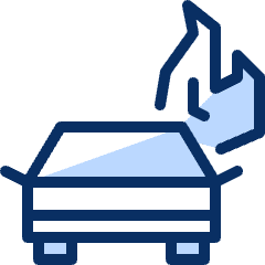 Car Burn Icon from Cyber Duotone Set