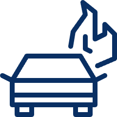 Car Burn Icon from Cyber Line Set