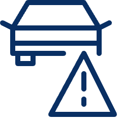Car Caution Icon from Cyber Line Set