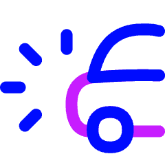 Car Crash Icon from Flex Neon Set