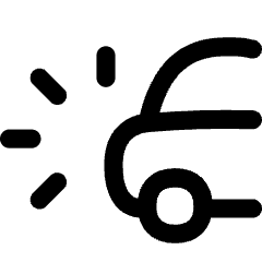 Car Crash Icon from Flex Line Set