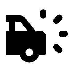 Car Crash Alt Fill Icon from Rounded Fill - Material Pro Set