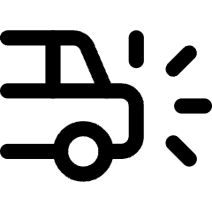 Car Crash Icon from Core Line Set