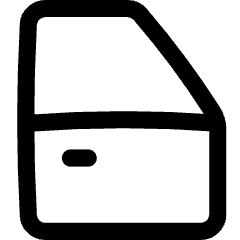 Car Door Icon from Flex Line Set