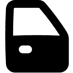 Car Door Icon from Flex Solid Set