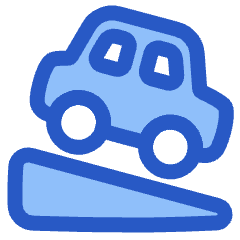 Car Hill Down Icon from Plump Duo Set