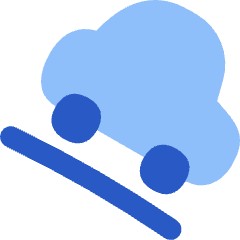 Car Hill Down Icon from Flex Flat Set