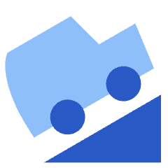 Car Hill Up Icon from Sharp Flat Set