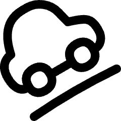 Car Hill Up Icon from Flex Line Set