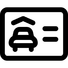 Car Insurance Icon from Core Line Set
