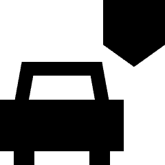 Car Insurance Icon from Sharp Solid Set