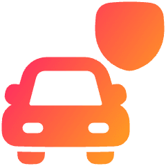 Car Insurance Icon from Plump Gradient Set