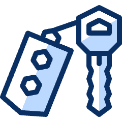 Car Key Icon from Cyber Duotone Set