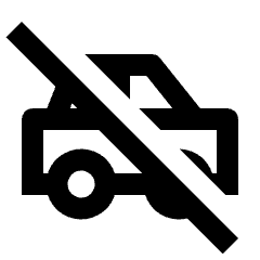Car Off Icon from Outlined Line - Streamline Material Set