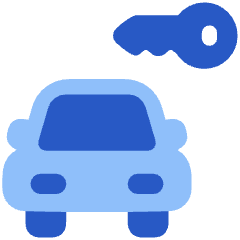 Car Rentals Icon from Plump Flat Set