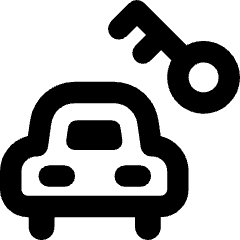 Car Rentals Icon from Core Remix Set