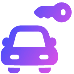 Car Rentals Icon from Plump Gradient Set