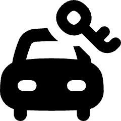 Car Rentals Icon from Flex Solid Set