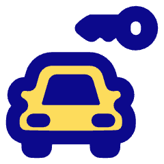 Car Rentals Icon from Plump Pop Set