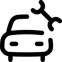 Car Service Icon from Flex Line Set