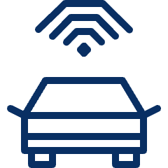 Car Signal Icon from Cyber Line Set