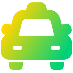Car Taxi 2 Icon from Plump Gradient Set