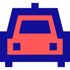 Car Taxi 2 Icon from Sharp Pop Set
