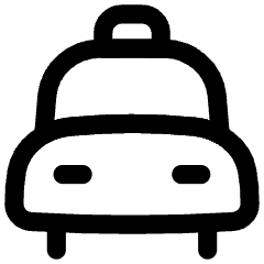 Car Taxi 2 Icon from Flex Line Set