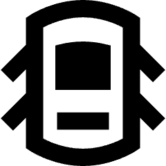 Car Top All Door Open Icon from Sharp Remix Set