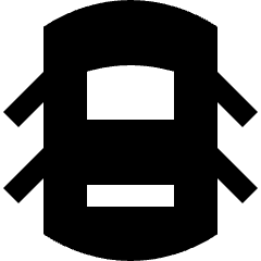 Car Top All Door Open Icon from Sharp Solid Set